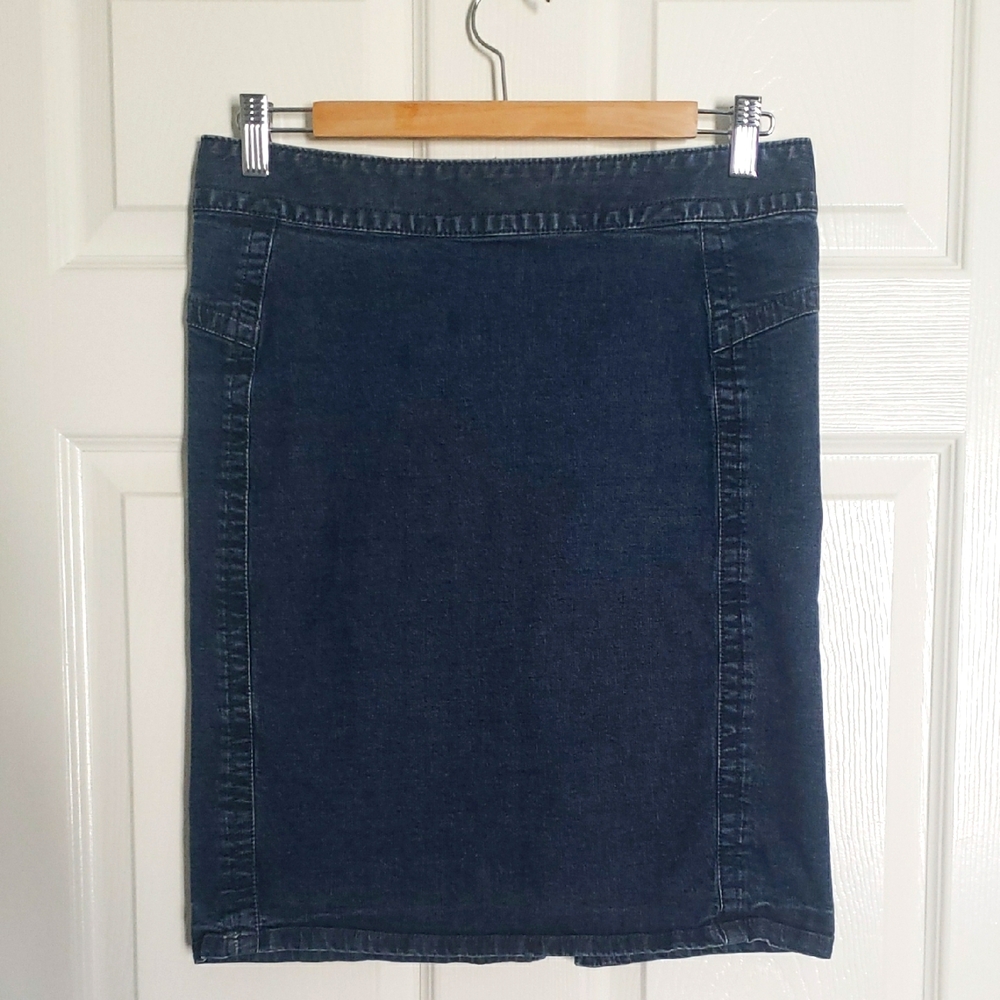 Converse Denim Pencil Skirt Knee-Length Casual